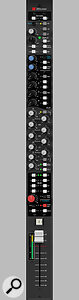 The main in‑line channel strip, complete with 32C‑style EQ and filters.